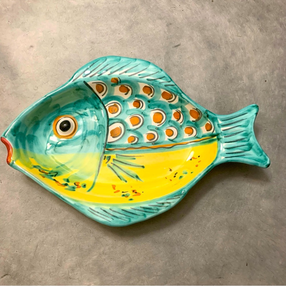 Positano Italy Fish Plate Platter Hand Painted
Ceramic - Picture 2 of 7